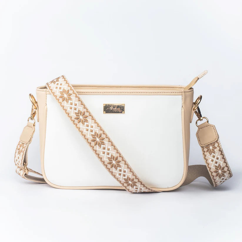 Ivory Lustre Sling bag