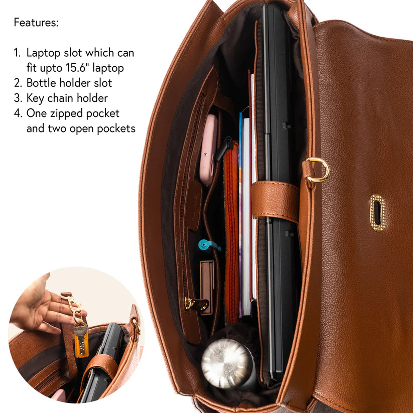 The Convertible Work Bag: Handbag, Backpack & Shoulder Tote