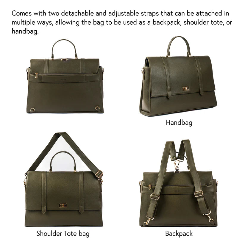 The Convertible Work Bag: Handbag, Backpack & Shoulder Tote