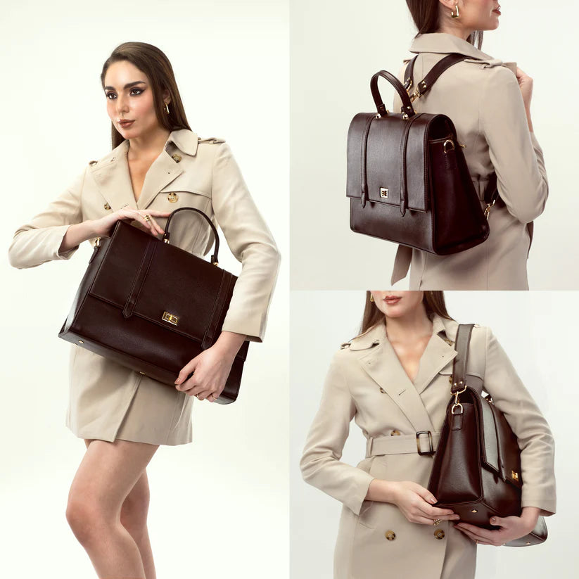 The Convertible Work Bag: Handbag, Backpack & Shoulder Tote