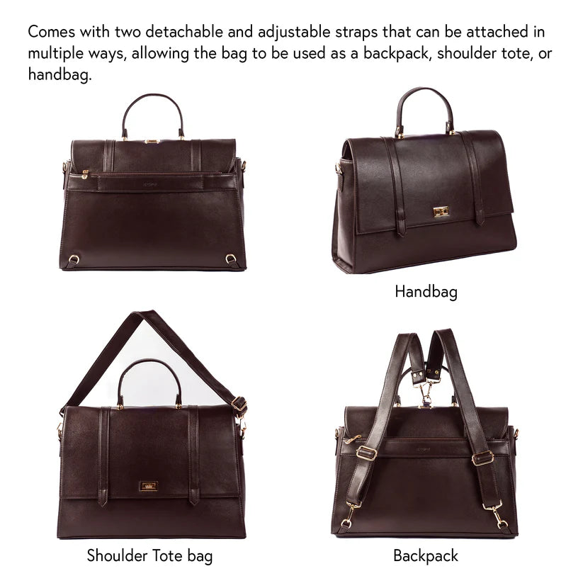The Convertible Work Bag: Handbag, Backpack & Shoulder Tote