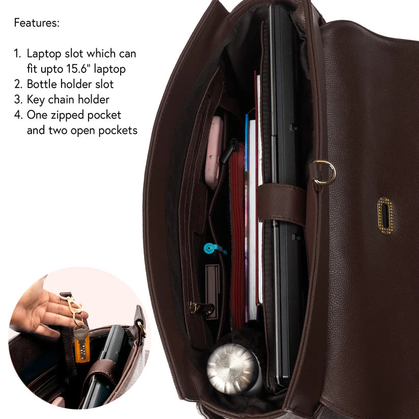 The Convertible Work Bag: Handbag, Backpack & Shoulder Tote