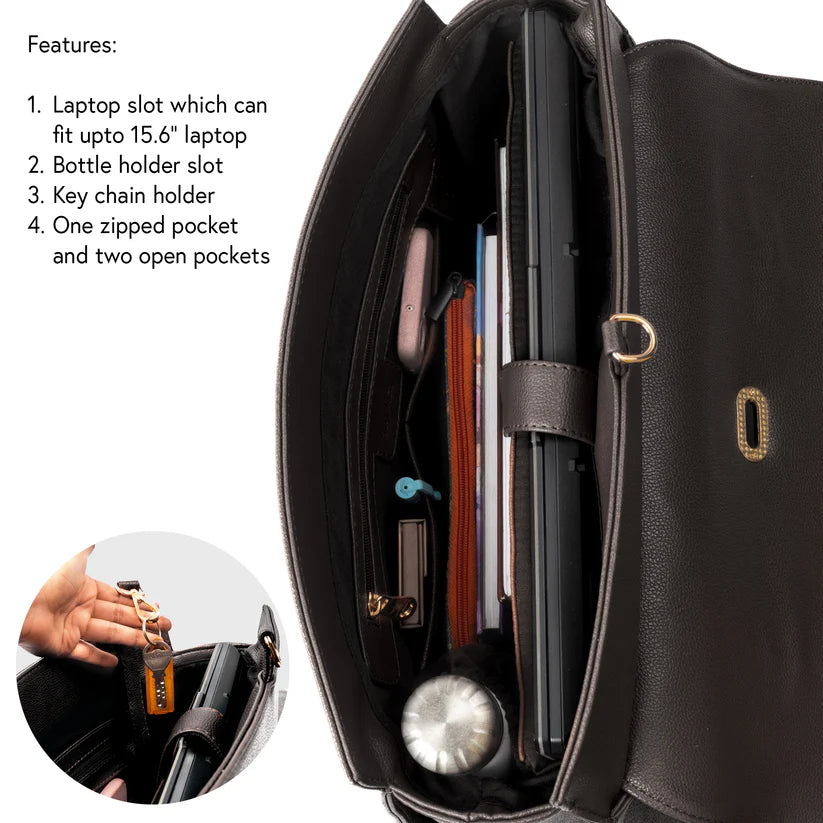 The Convertible Work Bag: Handbag, Backpack & Shoulder Tote