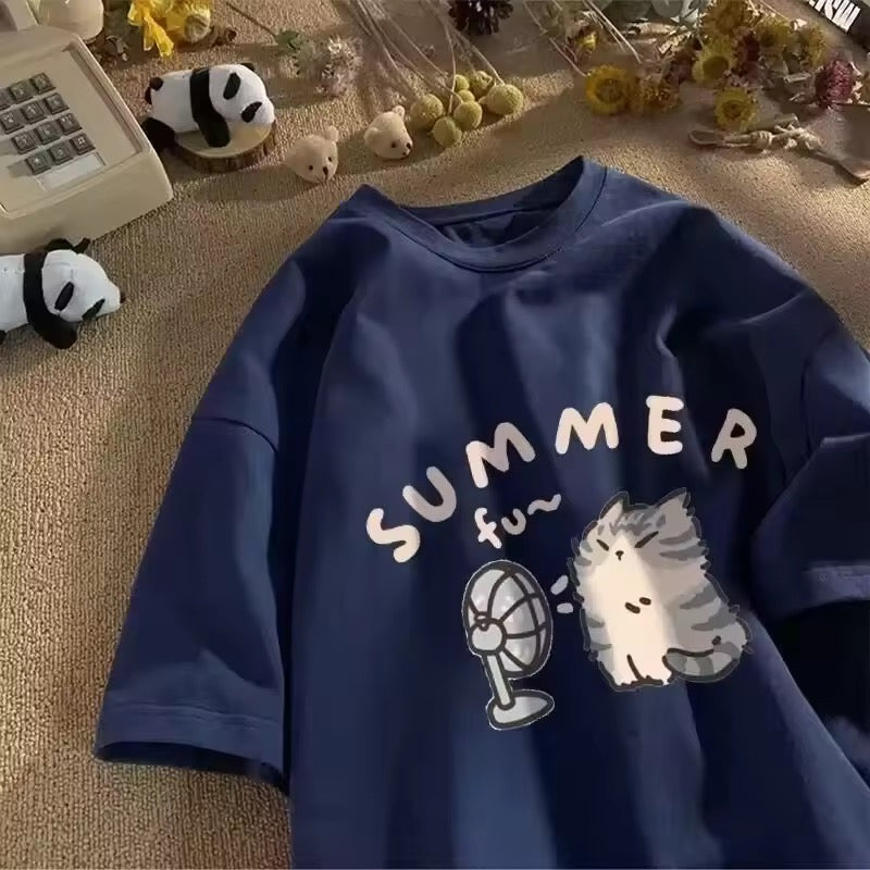 Cool Breeze Cat T-Shirt
