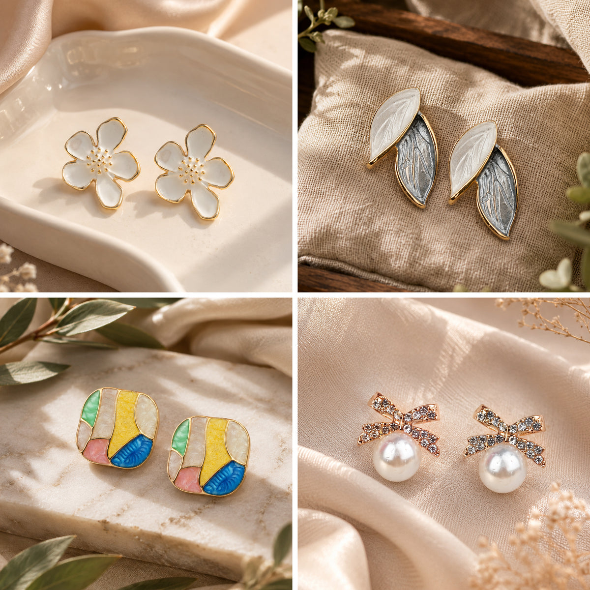 Ishq-E-Jhumka Set Of 12 Oxidized Designer Jhumka Earrings With Jewelry Box