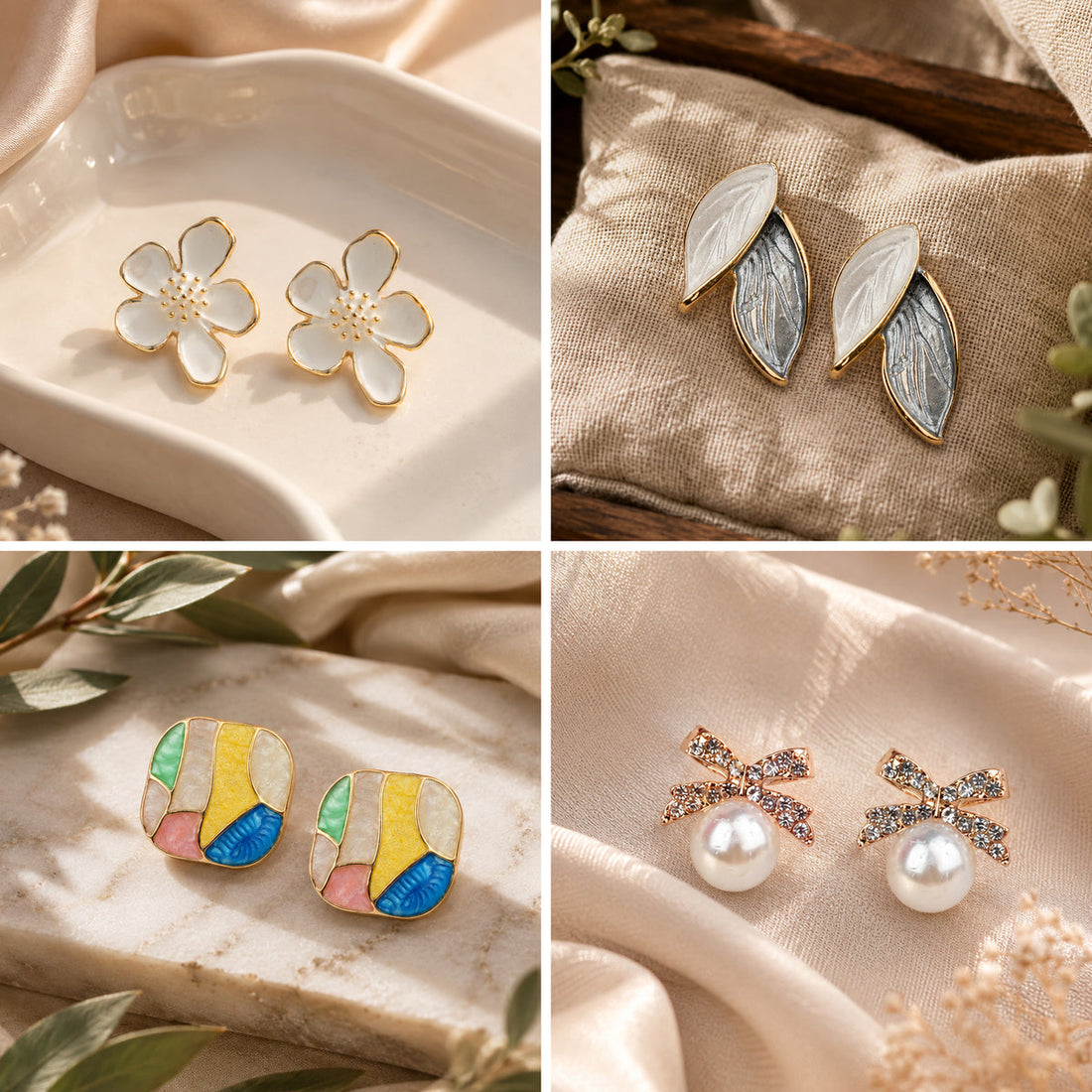 Ishq-E-Jhumka Set Of 12 Oxidized Designer Jhumka Earrings With Jewelry Box