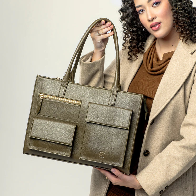 Mocha Elegance Maison Élan Tote bag for 16" laptop