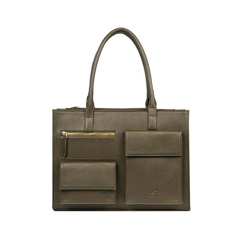 Mocha Elegance Maison Élan Tote bag for 16" laptop