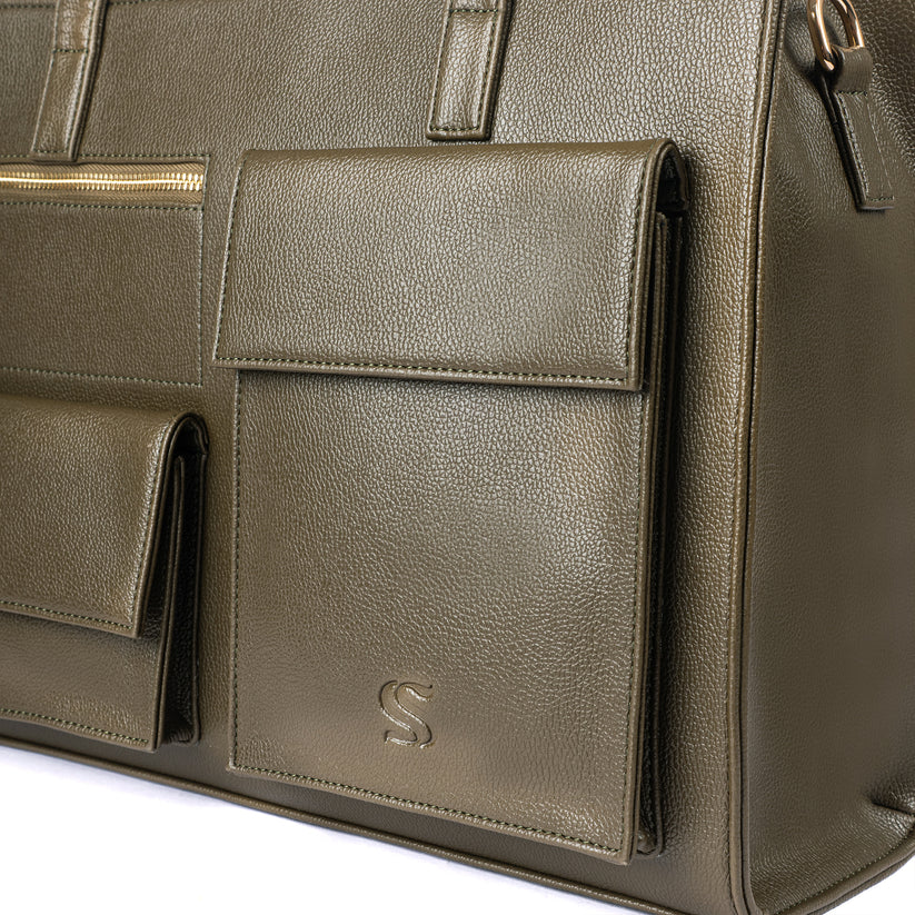 Mocha Elegance Maison Élan Tote bag for 16" laptop