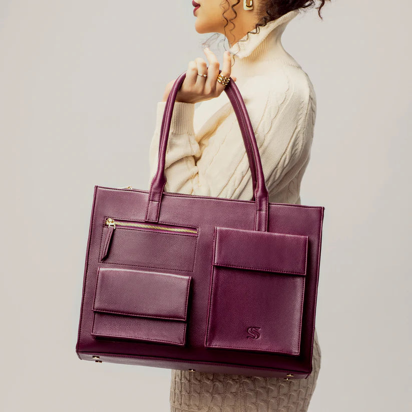 Mocha Elegance Maison Élan Tote bag for 16" laptop