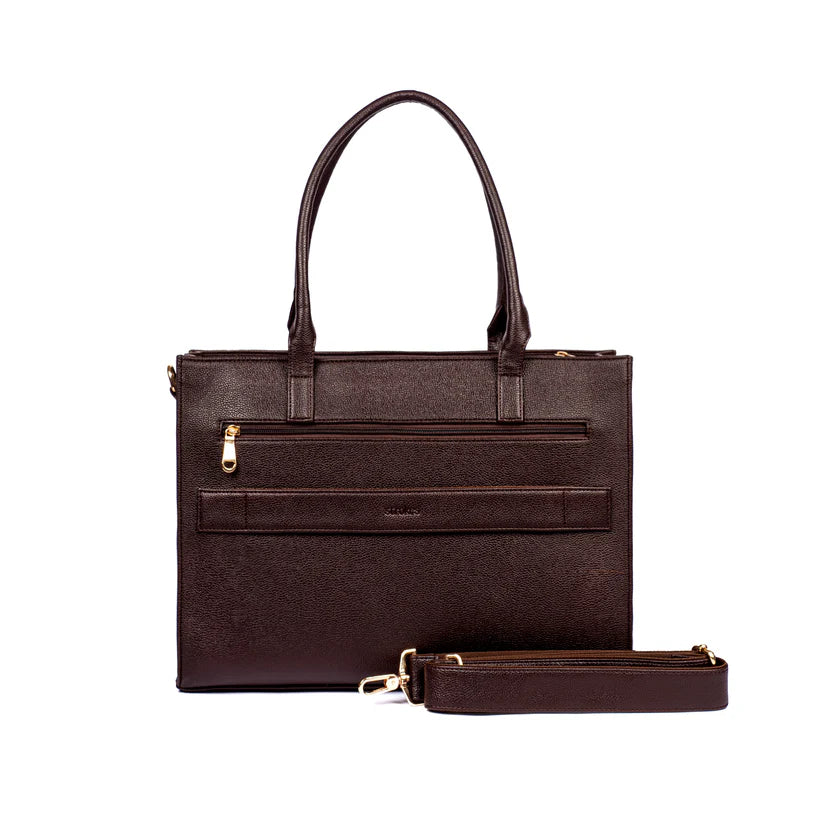 Mocha Elegance Maison Élan Tote bag for 16" laptop