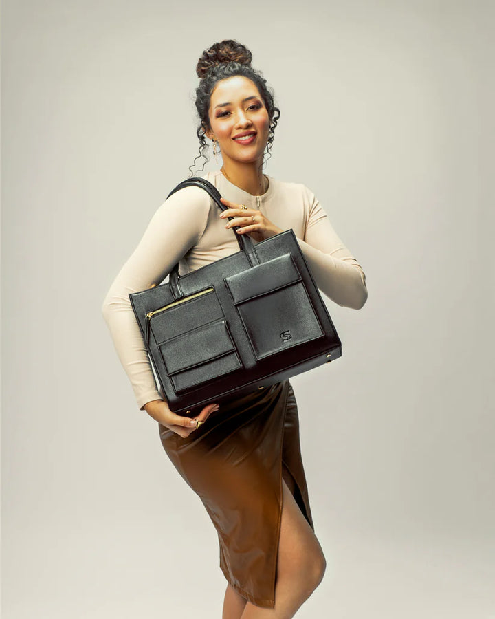 Mocha Elegance Maison Élan Tote bag for 16" laptop